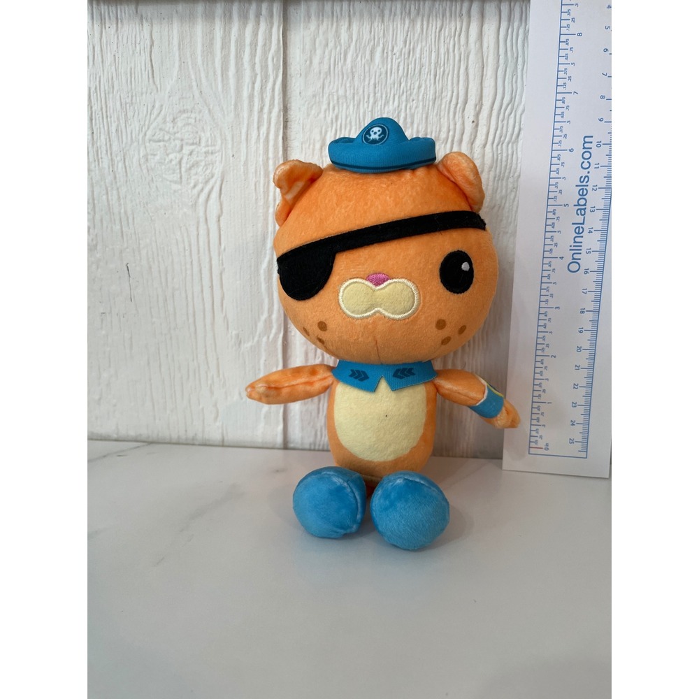 Octonauts‎ Barnacles Polar Bear Plush Toy Orange Blue Pirate Eye Patch